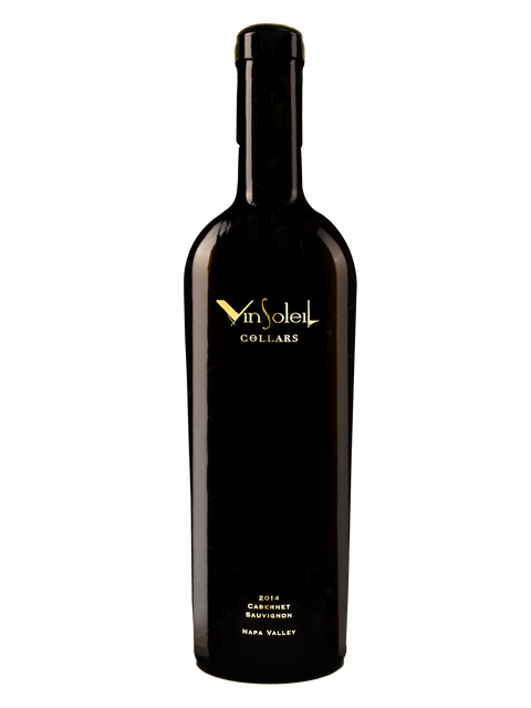 A product image of VinSoleil 2014 cabernet sauvignon wine from the Oak Knoll District of Napa Valley.