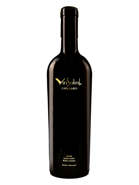 A product image of VinSoleil 2015 cabernet sauvignon wine from the Oak Knoll District of Napa Valley.